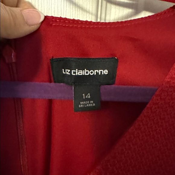 Liz Claiborne Red Midi Dress - Picture 3 of 5